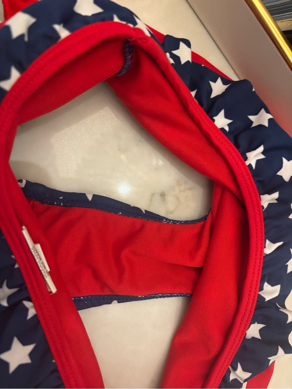 Red Star-Spangled Two-Piece Tankini Set - Picture 9 of 9